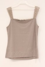 画像3: INGEBORG / レース配色サテンリボンキャミソール 11 モカ O-26-04-16-085-LO-TO-IG-OS (3)