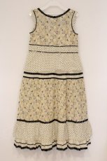画像4: PINK HOUSE / ドットフロッキー刺繍ティアードワンピース  アイボリー O-26-04-16-092-LO-OP-IG-OS (4)
