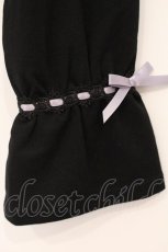 画像2: axes femme / リボン刺繍レースフリルボレロ F クロ O-26-04-16-013-AX-TO-OW-OS (2)