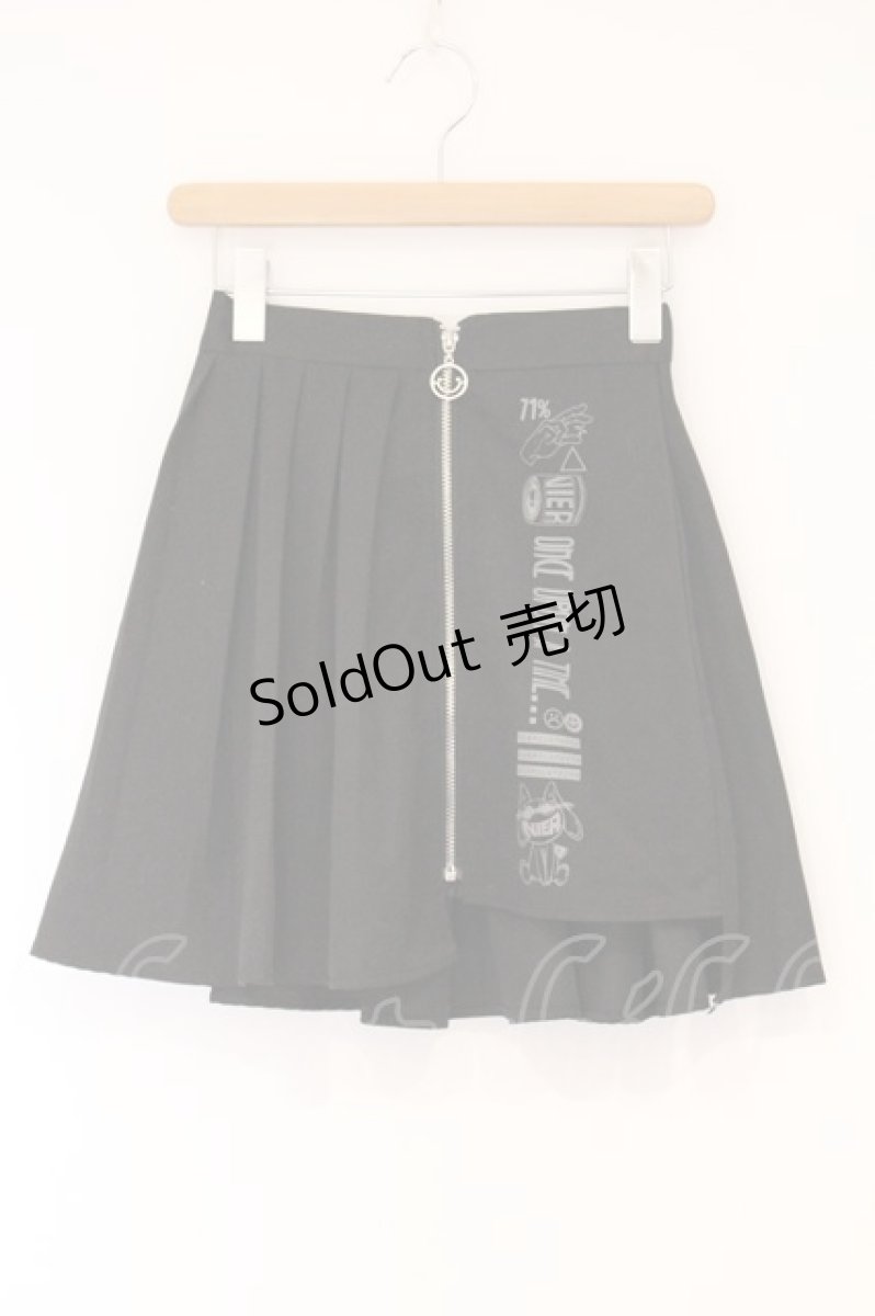 画像1: NieR Clothing / ZIPスカート F ブラック O-26-04-16-015-PU-PA-OW-OS (1)