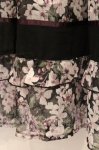 画像2: axes femme / フラワープリントスカート F クロ O-26-04-16-016-AX-SK-OW-OS (2)
