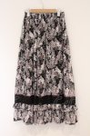 画像3: axes femme / フラワープリントスカート F クロ O-26-04-16-016-AX-SK-OW-OS (3)