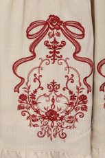 画像2: axes femme / リボンＸブーケ刺繍スカート F クリーム O-26-04-16-017-AX-SK-OW-OS (2)