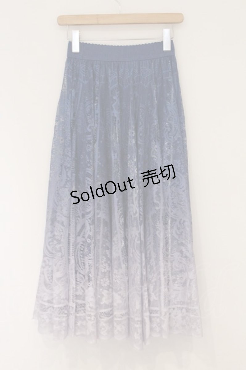 画像3: axes femme / グラデレースサーキュラースカート F ブルー〜パープル O-26-04-16-020-AX-SK-OW-OS (3)