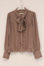 画像1: axes femme / バックレースアップブラウス F ブラウン O-26-04-16-024-AX-BL-OW-OS (1)