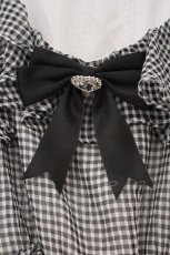 画像2: Ank Rouge / ギンガムロングワンピース M シロｘクロ O-26-04-16-027-CA-OP-YM-OS (2)