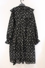 画像4: Candy Stripper / JACQUARD SAILOR ONE-PIECE　ワンピース F ブラック（フラワー） O-26-04-16-028-PU-OP-OW-OS (4)