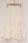 画像1: PINK HOUSE / カットワークレース配色スカート  シロ O-26-04-16-030-LO-SK-IG-OS (1)