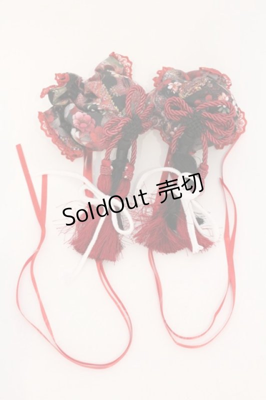 画像1: Qutie Frash / シニヨンカバー  レッド O-26-04-18-001-QU-ZA-OW-OS (1)