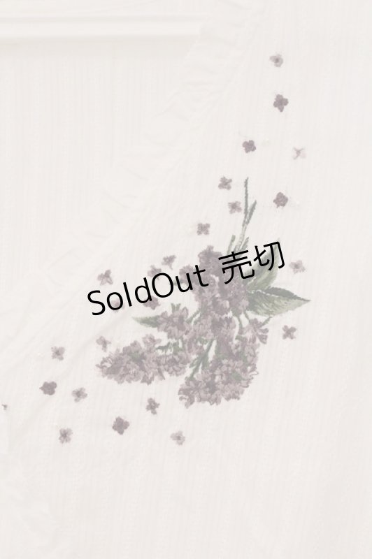 画像2: PINK HOUSE / カシュクール刺繍チュニック  ホワイト O-26-04-18-003-LO-JA-IG-OS (2)