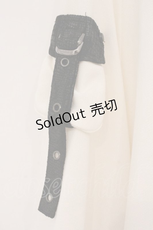 画像2: Qutie Frash / 和柄切り替えアシメスカート  ホワイト×パープル O-26-04-18-027-QU-SK-OW-OS (2)