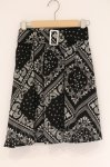 画像1: Jamieエーエヌケー / バンダナ柄スカート  クロ O-26-04-18-028-0-SK-IG-OS (1)