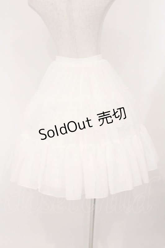 画像4: Hoshibako Works / 47cmショートワイヤーパニエスカート  シロ O-26-04-18-034-LO-SK-IG-OS (4)