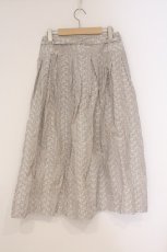 画像4: INGEBORG / ストライプ刺繍スカート  ベージュ O-26-04-18-005-LO-SK-IG-OS (4)