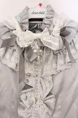 画像2: ALICE and the PIRATES / Trumpリボンブラウス  シルバー O-26-04-18-061-PA-BL-YM-OS (2)