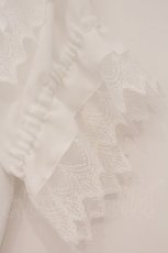 画像3: ATELIER PIERROT / パフスリーブシャーリングブラウス  ホワイト O-26-04-18-063-EL-BL-OW-OS (3)