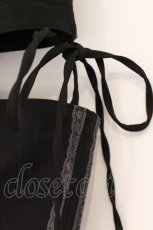 画像2: OLIVE des OLIVE / サイドスリットリボンスラックスパンツ  クロ O-26-04-18-068-GO-PA-IG-OS (2)