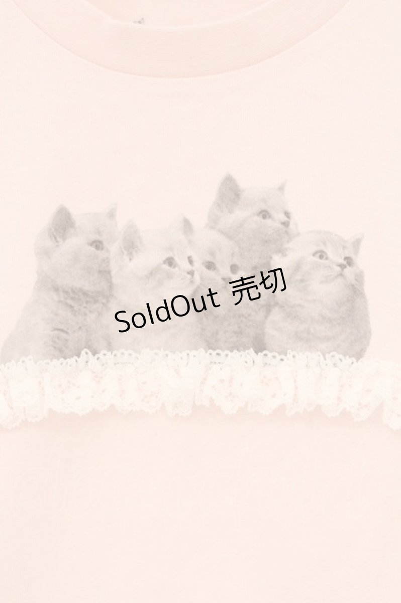 画像2: merry jenny / cat frill tee  ピンク O-26-04-18-071-LO-TS-IG-OS (2)