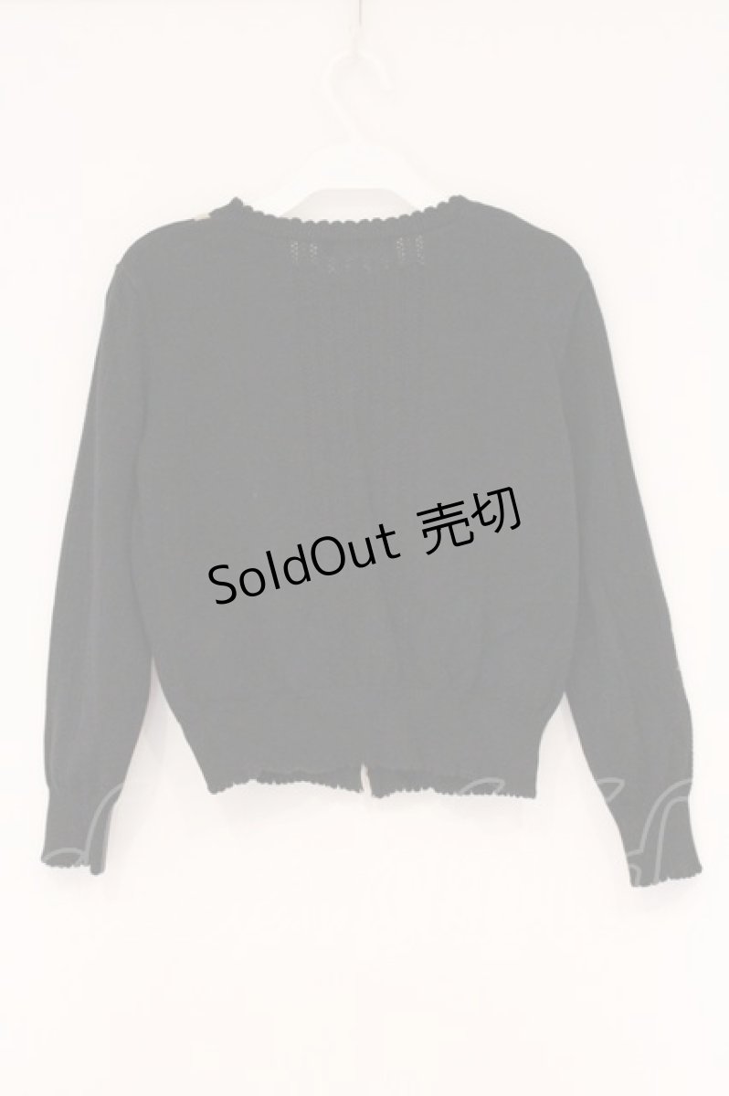 画像3: Jane Marple / Wrapping-ribbon cardigan（ラッピングリボンカーディガン） M クロ×ベージュ O-26-04-18-008-JM-TO-IG-OS (3)