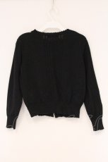 画像3: Jane Marple / Wrapping-ribbon cardigan（ラッピングリボンカーディガン） M クロ×ベージュ O-26-04-18-008-JM-TO-IG-OS (3)