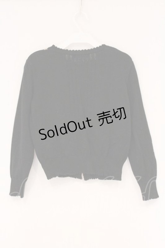 画像3: Jane Marple / Wrapping-ribbon cardigan（ラッピングリボンカーディガン） M クロ×ベージュ O-26-04-18-008-JM-TO-IG-OS (3)