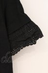 画像2: Jane Marple Dans Le Salon / Lace sleeve T-shirt（レーススリーブティーシャツ） M クロ O-26-04-18-012-JM-TO-IG-OS (2)