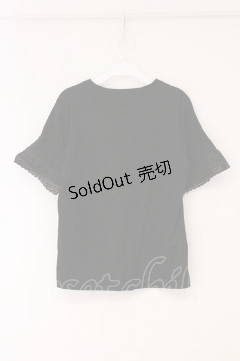 画像3: Jane Marple Dans Le Salon / Lace sleeve T-shirt（レーススリーブティーシャツ） M クロ O-26-04-18-012-JM-TO-IG-OS (3)
