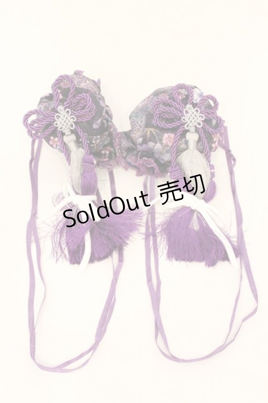 画像1: Qutie Frash / シニヨンカバー  パープル O-26-04-18-002-QU-ZA-OW-OS (1)