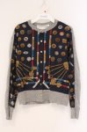 画像1: Jane Marple Dans Le Salon / The Dressmaker cardigan（ザドレスメーカーカーディガン） M グレー×ネイビー O-26-04-18-015-JM-TO-IG-OS (1)