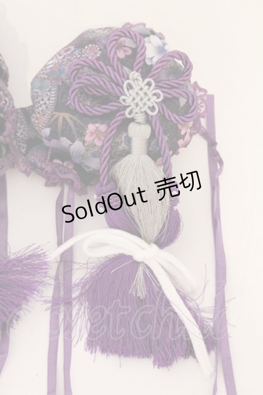 画像2: Qutie Frash / シニヨンカバー  パープル O-26-04-18-002-QU-ZA-OW-OS (2)