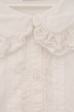 画像2: Chalmiere / クラシックコットンブラウス M シロ O-26-04-18-017-0-BL-IG-OS (2)