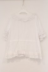 画像4: Chalmiere / クラシックコットンブラウス M シロ O-26-04-18-017-0-BL-IG-OS (4)