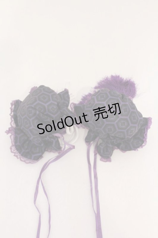 画像4: Qutie Frash / シニヨンカバー  パープル O-26-04-18-002-QU-ZA-OW-OS (4)