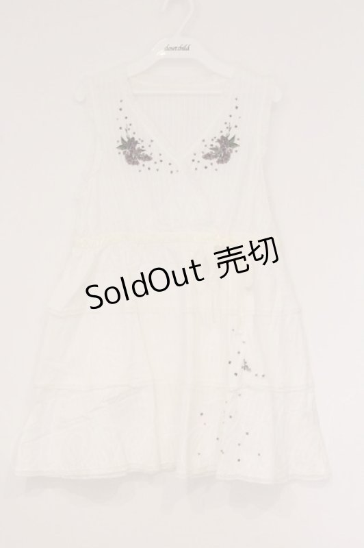 画像1: PINK HOUSE / カシュクール刺繍チュニック  ホワイト O-26-04-18-003-LO-JA-IG-OS (1)