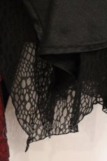 画像4: Qutie Frash / 和柄切り替えアシンメトリースカート  ブラック×レッド O-26-04-18-025-QU-SK-OW-OS (4)