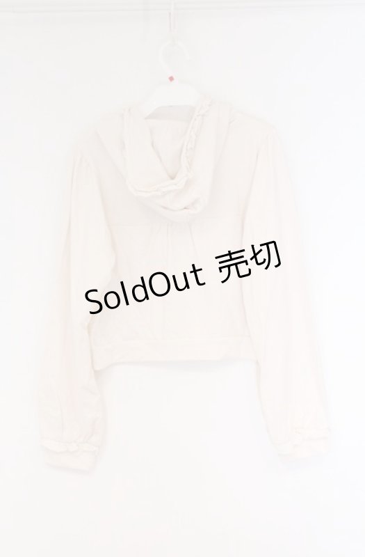 画像2: axes femme / サガラ刺繍ショートパーカー  オフ O-26-04-19-004-AX-TO-IG-OS (2)