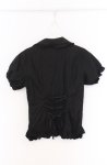 画像3: ATELIER PIERROT / パフ袖ブラウス  ブラック O-26-04-19-040-EL-BL-IG-OS (3)