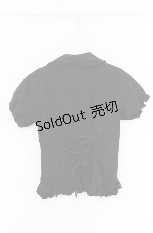 画像3: ATELIER PIERROT / パフ袖ブラウス  ブラック O-26-04-19-040-EL-BL-IG-OS (3)