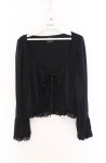 画像1: MIHO MATSUDA / カーディガン ベネ  ブラック O-26-04-19-046-GO-TO-IG-OS (1)
