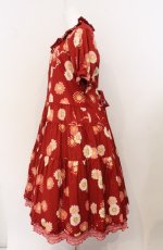 画像3: PINK HOUSE / ひな菊コサージュプリントミディワンピース  アカ O-26-04-19-058-LO-OP-OW-OS (3)