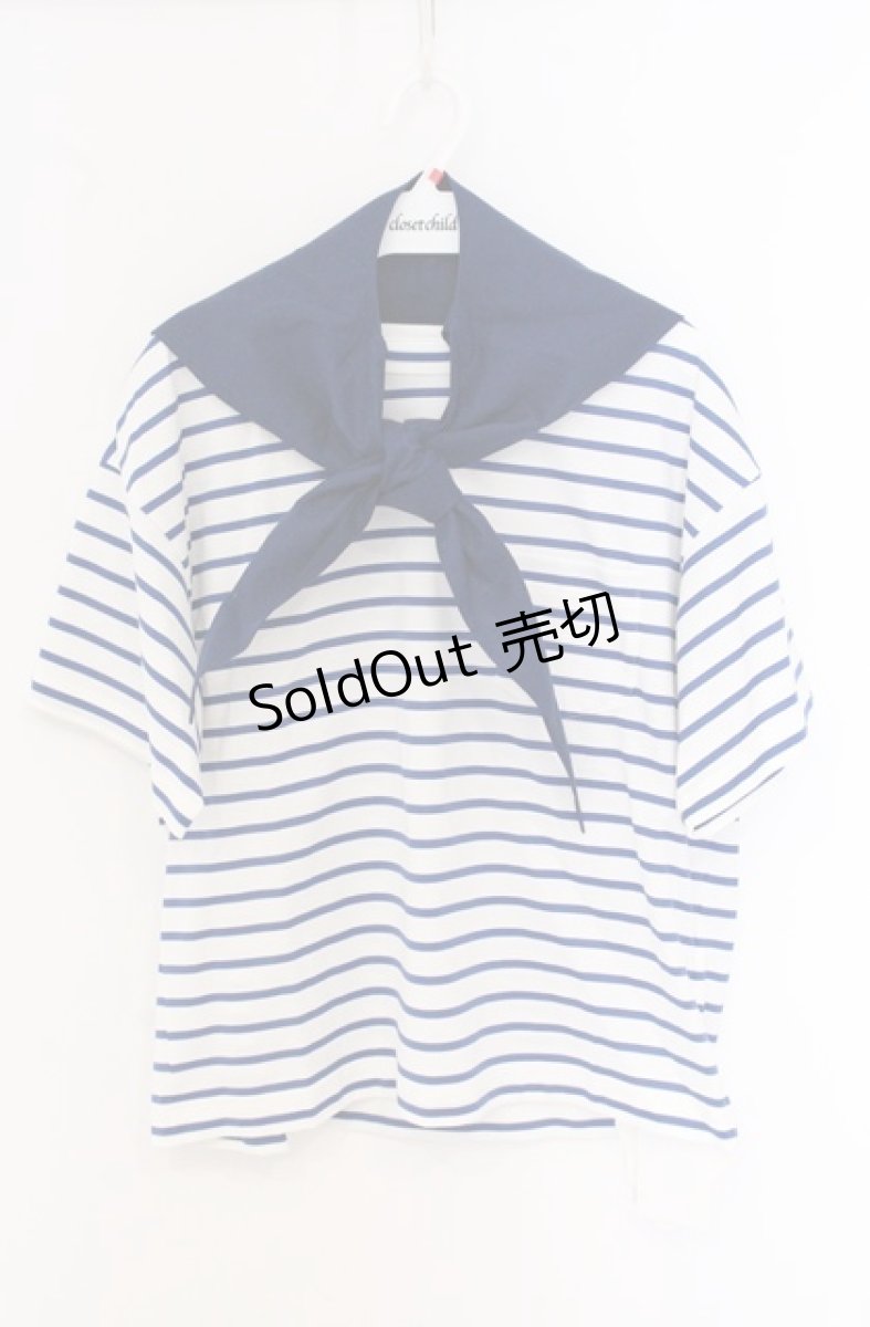 画像1: Jane Marple / French marine border T-shirt　Tシャツ M ネイビー O-26-04-19-061-JM-BL-OW-OS (1)