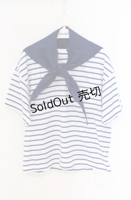 画像1: Jane Marple / French marine border T-shirt　Tシャツ M ネイビー O-26-04-19-061-JM-BL-OW-OS (1)