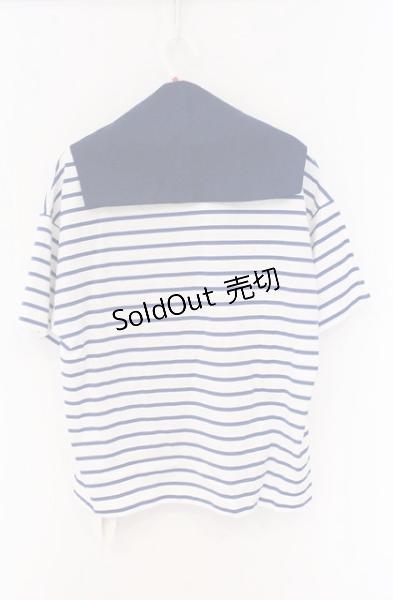 画像2: Jane Marple / French marine border T-shirt　Tシャツ M ネイビー O-26-04-19-061-JM-BL-OW-OS (2)