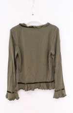 画像3: INGEBORG / 別珍配色ウールカットソー S グリーン O-26-04-19-069-LO-TO-OW-OS (3)