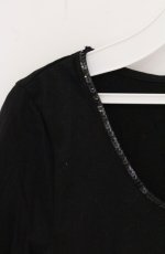 画像2: INGEBORG / スパンコール配色カットソー S クロ O-26-04-19-073-LO-TO-OW-OS (2)