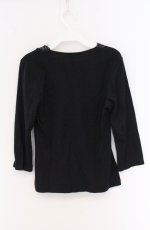 画像3: INGEBORG / 胸レース使いカットソー S クロ O-26-04-19-074-LO-TO-OW-OS (3)