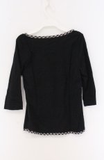 画像3: INGEBORG / チェック切り替えカットソー M クロ O-26-04-19-076-LO-TO-OW-OS (3)