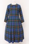 画像1: Jane Marple / Tartan check Colette dress　ワンピース M ブルー O-26-04-19-083-JM-OP-OW-OS (1)