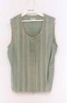 画像1: INGEBORG / レース切り替えベスト M ミント O-26-04-19-094-LO-TO-IG-OS (1)