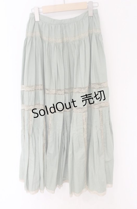 画像3: INGEBORG / レース切り替えスカート M ミント O-26-04-19-095-LO-SK-IG-OS (3)